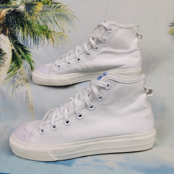 Adidas Nizza Trek White Gum Womens 6.5 - Picture 5 of 10